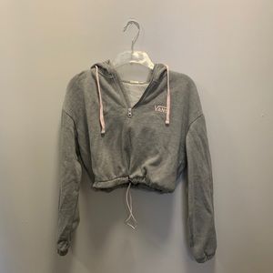 VANs Womens Cropped Quarter Zip Sweater